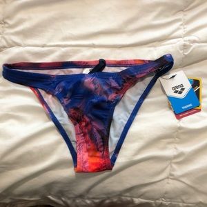 Arena Training Swim Bottoms. Turquoise Multicolor